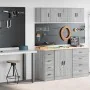 Armarios 2 uds para garaje madera ingeniería gris sonoma by , Armarios industriales - Ref: Foro24-3328319, Price: 102,14 €, D...