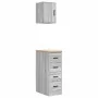 Armarios 2 uds para garaje madera ingeniería gris sonoma by , Armarios industriales - Ref: Foro24-3328319, Price: 102,14 €, D...
