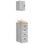 Armarios 2 uds para garaje madera ingeniería gris sonoma by , Armarios industriales - Ref: Foro24-3328319, Price: 102,14 €, D...