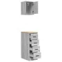 Armarios 2 uds para garaje madera ingeniería gris sonoma by , Armarios industriales - Ref: Foro24-3328319, Price: 102,14 €, D...