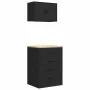 Armarios 2 uds para garaje madera de ingeniería negro von , Armarios industriales - Ref: Foro24-3328333, Preis: 165,47 €, Rab...