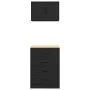 Armarios 2 uds para garaje madera de ingeniería negro von , Armarios industriales - Ref: Foro24-3328333, Preis: 165,47 €, Rab...