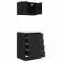 Armarios 2 uds para garaje madera de ingeniería negro von , Armarios industriales - Ref: Foro24-3328333, Preis: 165,47 €, Rab...