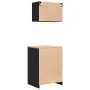 Armarios 2 uds para garaje madera de ingeniería negro von , Armarios industriales - Ref: Foro24-3328333, Preis: 165,47 €, Rab...