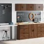 Armarios 2 uds para garaje madera ingeniería marrón roble von , Armarios industriales - Ref: Foro24-3328338, Preis: 131,47 €,...