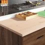 Armarios 2 uds para garaje madera ingeniería marrón roble von , Armarios industriales - Ref: Foro24-3328338, Preis: 131,47 €,...