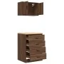 Armarios 2 uds para garaje madera ingeniería marrón roble von , Armarios industriales - Ref: Foro24-3328338, Preis: 131,47 €,...