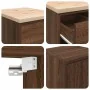 Armarios 2 uds para garaje madera ingeniería marrón roble von , Armarios industriales - Ref: Foro24-3328338, Preis: 131,47 €,...