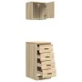 Armarios 2 uds para garaje madera de ingeniería roble sonoma de , Armarios industriales - Ref: Foro24-3328325, Precio: 114,65...