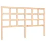 Bed frame with solid wood headboard 160x200 cm by vidaXL, Beds and slatted bases - Ref: Foro24-3193996, Price: 134,27 €, Disc...