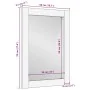 Espejo de baño madera maciza mango marrón 50x70x2,5 cm by , Bathroom furniture - Ref: Foro24-4017751, Price: 77,59 €, Discoun...