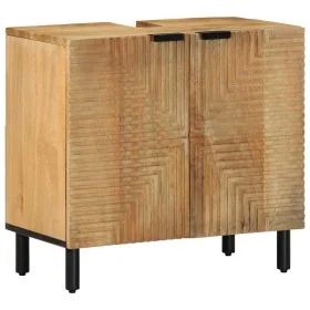 Armario de lavabo de baño madera maciza mango marrón 62x33x58cm by , Bathroom furniture - Ref: Foro24-4017739, Price: 140,65 ...