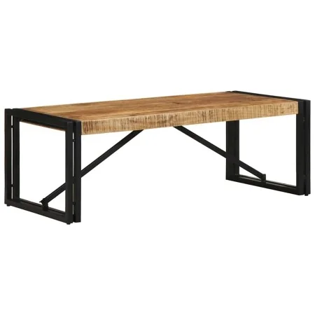 Mesa de centro de madera maciza de mango rugosa 100x50x35 cm | Foro24.es | Tu tienda online para hogar, jardín y más Foro24.es