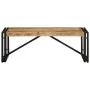 Mesa de centro de madera maciza de mango rugosa 100x50x35 cm | Foro24.es | Tu tienda online para hogar, jardín y más Foro24.es