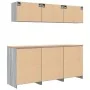 Garage Cabinets 6 pcs Grey Sonoma Engineered Wood by , Armarios industriales - Ref: Foro24-3328346, Price: 417,99 €, Discount: %