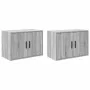 Armarios de pared 2 uds para garaje madera gris sonoma von , Armarios industriales - Ref: Foro24-860654, Preis: 76,38 €, Raba...