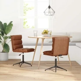 Sillas de comedor 2 unidades cuero sintético marrón by , dining chairs - Ref: Foro24-3315406, Price: 125,99 €, Discount: %