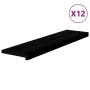 Peldaños de escalera 12 uds madera maciza roble marrón oscuro by , Stair mats - Ref: Foro24-3283046, Price: 617,52 €, Discoun...