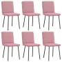 Sillas de comedor 6 unidades terciopelo rosa | Foro24.es | Tu tienda online para hogar, jardín y más Foro24.es