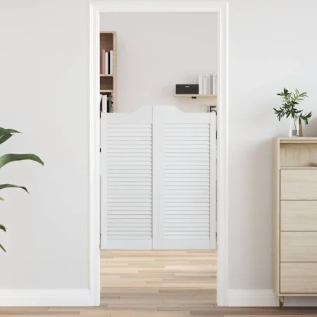Puertas batientes diseño de lamas 1 par blanco 100x80 cm von , Türen für zu Hause - Ref: Foro24-4107140, Preis: 89,04 €, Raba...