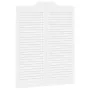 Puertas batientes diseño de lamas 1 par blanco 100x80 cm von , Türen für zu Hause - Ref: Foro24-4107140, Preis: 89,04 €, Raba...