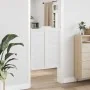 Puertas batientes diseño de lamas 1 par blanco 100x80 cm von , Türen für zu Hause - Ref: Foro24-4107140, Preis: 89,04 €, Raba...