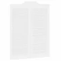 Puertas batientes diseño de lamas 1 par blanco 100x80 cm von , Türen für zu Hause - Ref: Foro24-4107140, Preis: 89,04 €, Raba...