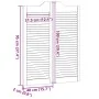 Puertas batientes diseño de lamas 1 par blanco 100x80 cm von , Türen für zu Hause - Ref: Foro24-4107140, Preis: 89,04 €, Raba...