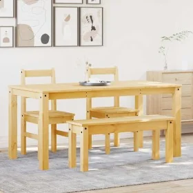 Juego de comedor Panama 4 pzas madera maciza de pino by , Furniture sets for kitchens and dining rooms - Ref: Foro24-3345176,...