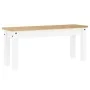 Juego de comedor Panama 4 pzas madera maciza de pino blanco by , Furniture sets for kitchens and dining rooms - Ref: Foro24-3...
