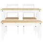 Juego de comedor Panama 4 pzas madera maciza de pino blanco by , Furniture sets for kitchens and dining rooms - Ref: Foro24-3...