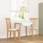 Sillas de comedor con cojines 2uds madera maciza natural caucho de , Sillas de comedor - Ref: Foro24-4102389, Precio: 106,33 ...