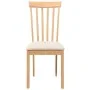 Sillas de comedor con cojines 2uds madera maciza natural caucho de , Sillas de comedor - Ref: Foro24-4102389, Precio: 106,33 ...