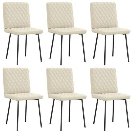 Sillas de comedor 6 unidades cuero sintético color crema von , Essstühle - Ref: Foro24-3315484, Preis: 250,40 €, Rabatt: %