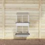 Nido para gallinas con 4 compartimentos plateado galvanizado de , Jaulas y habitáculos para animales pequeños - Ref: Foro24-8...