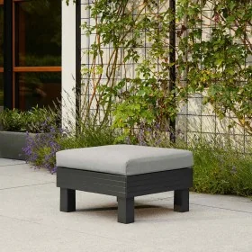 Sillón individual Keter Garden Elements Graphite con cojín gris claro von , Hocker für den Außenbereich - Ref: Foro24-447622,...