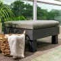 Sillón individual Keter Garden Elements Graphite con cojín gris claro von , Hocker für den Außenbereich - Ref: Foro24-447622,...