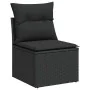 Set sofás jardín y cojines 5 pzas ratán sintético acacia negro | Foro24.es | Tu tienda online para hogar, jardín y más Foro24.es