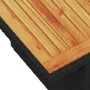 Set sofás jardín y cojines 5 pzas ratán sintético acacia negro | Foro24.es | Tu tienda online para hogar, jardín y más Foro24.es