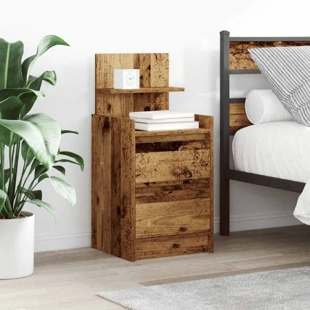 Mesilla de noche con 2 cajones madera vieja 38x34x80 cm von , Nachttische - Ref: Foro24-861369, Preis: 53,20 €, Rabatt: %