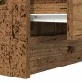 Mesilla de noche con 2 cajones madera vieja 38x34x80 cm von , Nachttische - Ref: Foro24-861369, Preis: 53,20 €, Rabatt: %