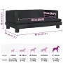 Cama para perros de terciopelo negro 80x45x30 cm de , Camas para perros - Ref: Foro24-171898, Precio: 81,70 €, Descuento: %