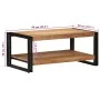 Mesa de centro madera maciza de acacia 90x50x38 cm by , Coffee table - Ref: Foro24-4102716, Price: 115,48 €, Discount: %