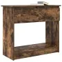 Mesa consola con cajones roble ahumado 85,5x38,5x74,5 cm | Foro24.es | Tu tienda online para hogar, jardín y más Foro24.es