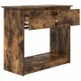 Mesa consola con cajones roble ahumado 85,5x38,5x74,5 cm | Foro24.es | Tu tienda online para hogar, jardín y más Foro24.es