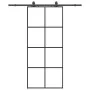 Puerta corredera con set herrajes negro 90x205 cm vidrio ESG by , Doors - Ref: Foro24-3375804, Price: 304,30 €, Discount: %