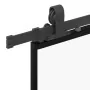 Puerta corredera con set herrajes negro 90x205 cm vidrio ESG by , Doors - Ref: Foro24-3375804, Price: 304,30 €, Discount: %