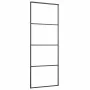 Puerta corredera con juego herrajes negro 76x205 cm ESG vidrio de , Puertas - Ref: Foro24-3375796, Precio: 208,92 €, Descuent...