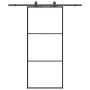 Puerta corredera con set herrajes negro 90x205 cm vidrio ESG von , Türen - Ref: Foro24-3375782, Preis: 255,49 €, Rabatt: %