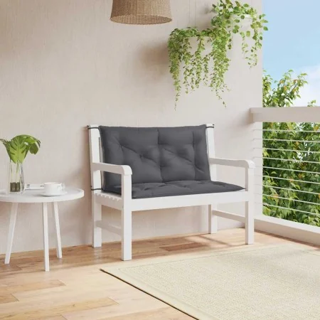 Cojín de banco de jardín tela Oxford antracita 100x(50+50)x7 cm de , Cojines para sillas y sofás - Ref: Foro24-314992, Precio...
